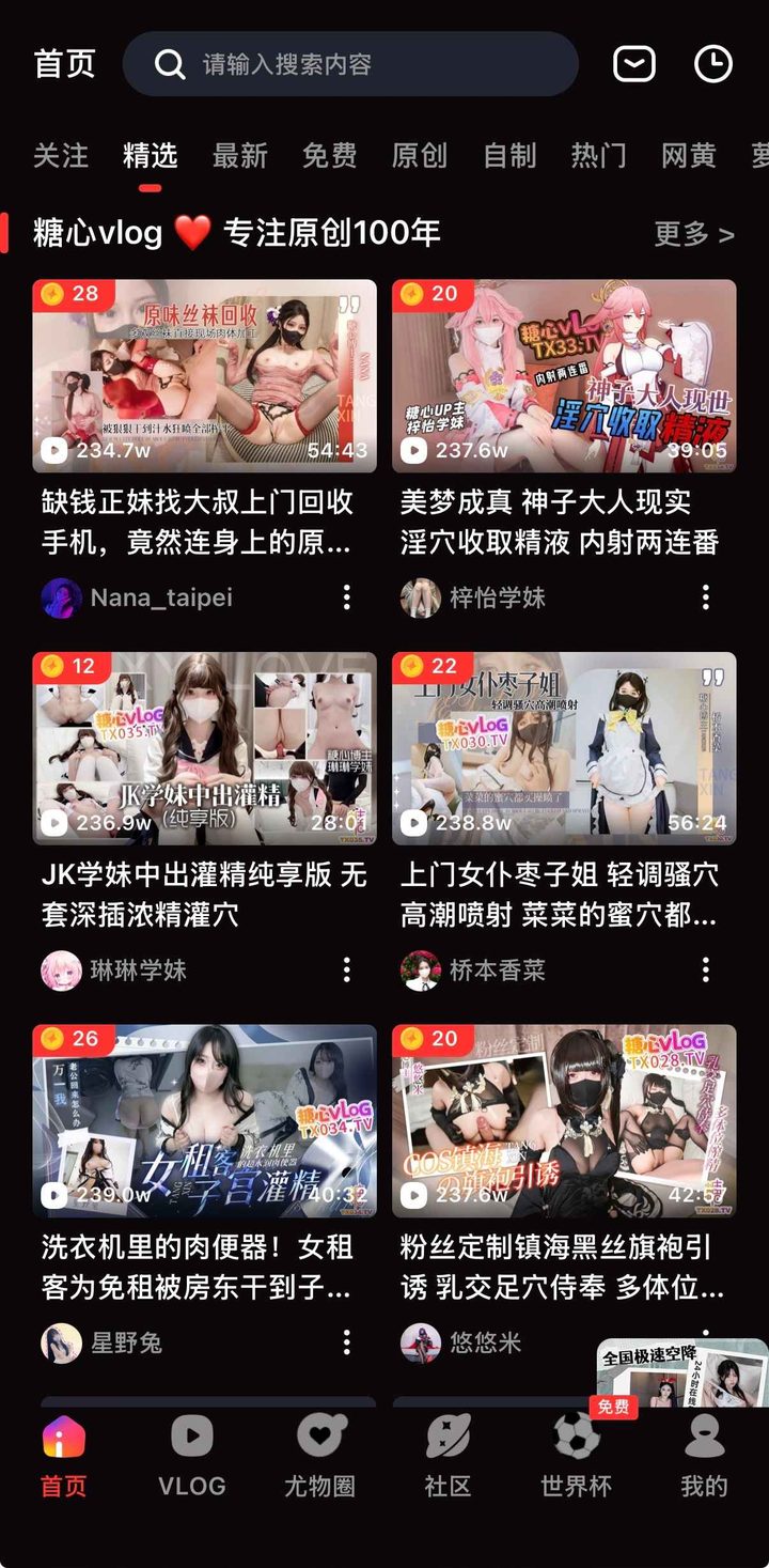 糖心Vlog界面示意